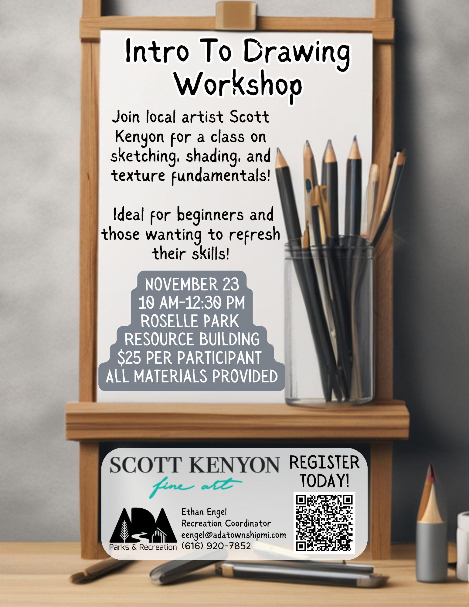 Intro To Drawing Workshops Fall